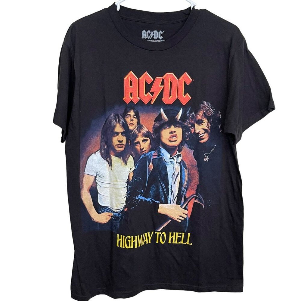 AC/DC Highway To Hell Graphic T-Shirt Black Size M